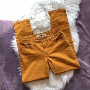 Beija Flor Mustard Yellow Skinny Jeans